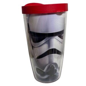 Star Wars Stormtrooper Tervis Tumbler With Red Lid 16 Oz